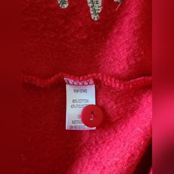 Vintage C&K Designs Button-Up Winter Polar‎ Bear Ugly Christmas Sweater Size S - Picture 9 of 10